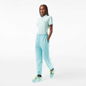 Mint Lacoste Blended Cotton Joggers | DGRJWA-105