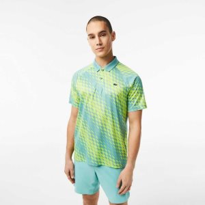 Mint Lacoste Tennis x Novak Djokovic Fan Version Polo | YHWFTV-340