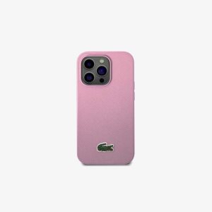 Parme Lacoste Petit Pique Effect iPhone 14 Pro Case | HQASXK-486