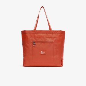 Pasteque Lacoste Contrast Branding Oversized Tote Bag | NLOSMJ-431