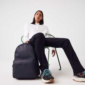 Peacoat Lacoste Classic Petit Pique Backpack | SKOJFG-861