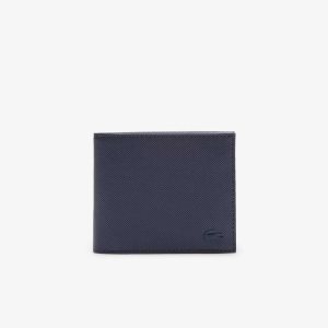 Peacoat Lacoste Classic Petit Pique Three Card Wallet | YJWHZX-806