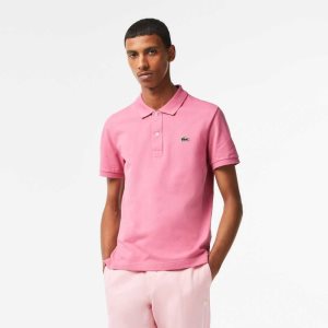 Pink Lacoste Original L.12.12 Slim Fit Petit Pique Cotton Polo | ULPGNT-392