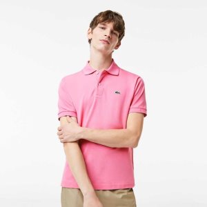 Pink Lacoste Original L.12.12 petit pique cotton Polo | AZUJYM-319