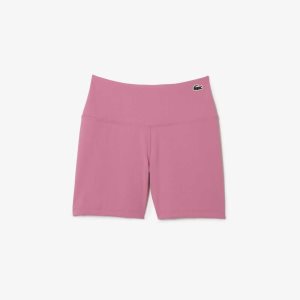 Pink Lacoste SPORT Recycled Polyamide Gym Shorts | CGKATV-863