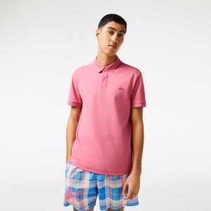 Pink Lacoste Smart Paris Polo Stretch Cotton | KNRWFA-291