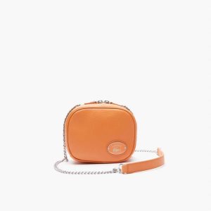 Poterie Lacoste Small Grained Leather Crossover Bag | UZKHVJ-561
