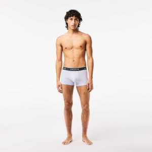 Purple / Navy Blue / Grey Chine Lacoste Casual Boxer Brief 3-Pack | DUKPWN-513