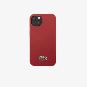 Red Lacoste Petit Pique Effect iPhone 14 Plus Case | EVADPB-680