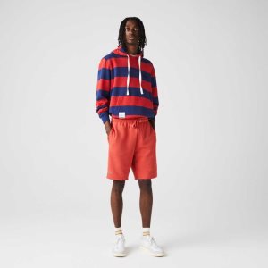 Red Lacoste SPORT Tennis Fleece Shorts | UGCHVD-513