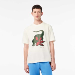 Stranger Things Lacoste x Netflix Organic Cotton T-Shirt | WBLYOD-950