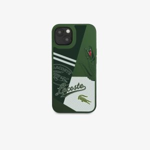 Vert 132 Lacoste Patchwork Print iPhone 14 Plus Case | JHWOPI-950