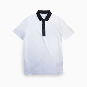 White / Black Lacoste SPORT Presidents Cup Ultra-Dry Polo | NERZMY-064