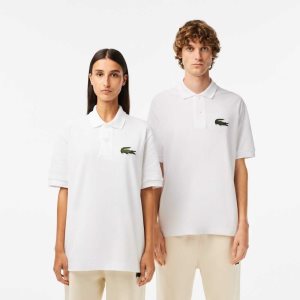 White Lacoste Original L.12.12 Loose fit 80's crocodile Polo | DCJQXP-182