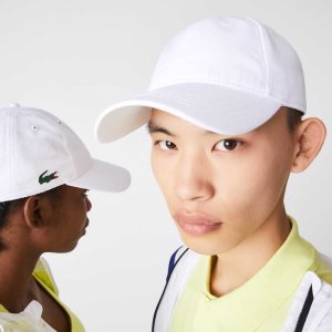 White Lacoste SPORT Lightweight Cap | VFJACE-251