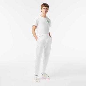 White Lacoste SPORT Stretch Golf Chinos | ZYBVGS-239