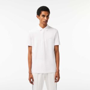 White Lacoste Smart Paris Polo Stretch Cotton | JEPCDW-758