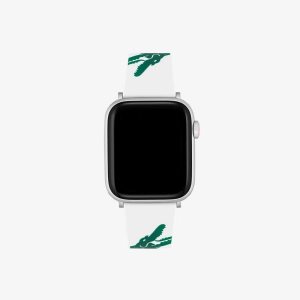 White Lacoste White Strap For Apple Watch | EWBRPU-487