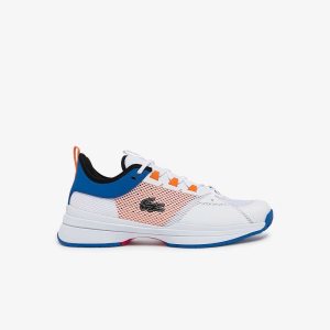 White/Orange Lacoste AG-LT21 Tennis Shoes | VUBGMI-485