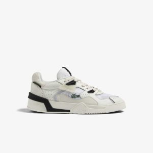 Wht/Off Wht Lacoste LT125 Leather Sneakers | CLXTHR-658