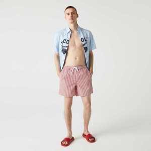 Xg4 Lacoste Striped Swimming Trunks | EMKLYF-205