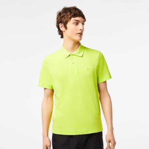 Yellow Lacoste Movement Ultra Light Pique Polo | EMBLIQ-936