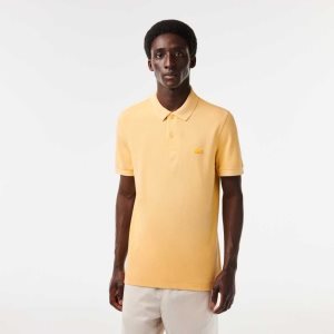 Yellow Lacoste Organic Cotton Polo | SYECIQ-932