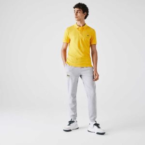 Yellow Lacoste Original L.12.12 Slim Fit Petit Pique Cotton Polo | GYXTCI-751