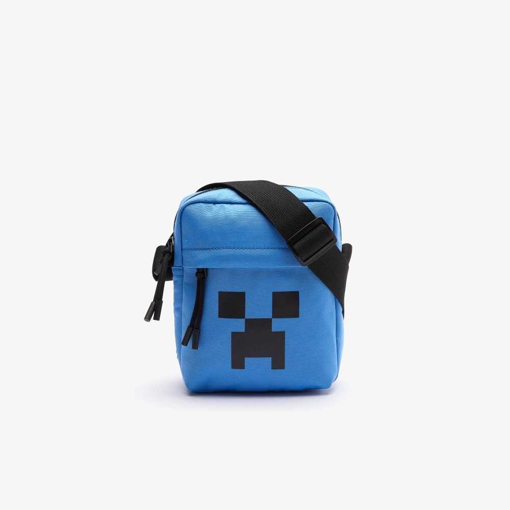 Aerien Minecraft Lacoste x Minecraft Print Canvas Vertical Crossover Bag | ENRAPB-937