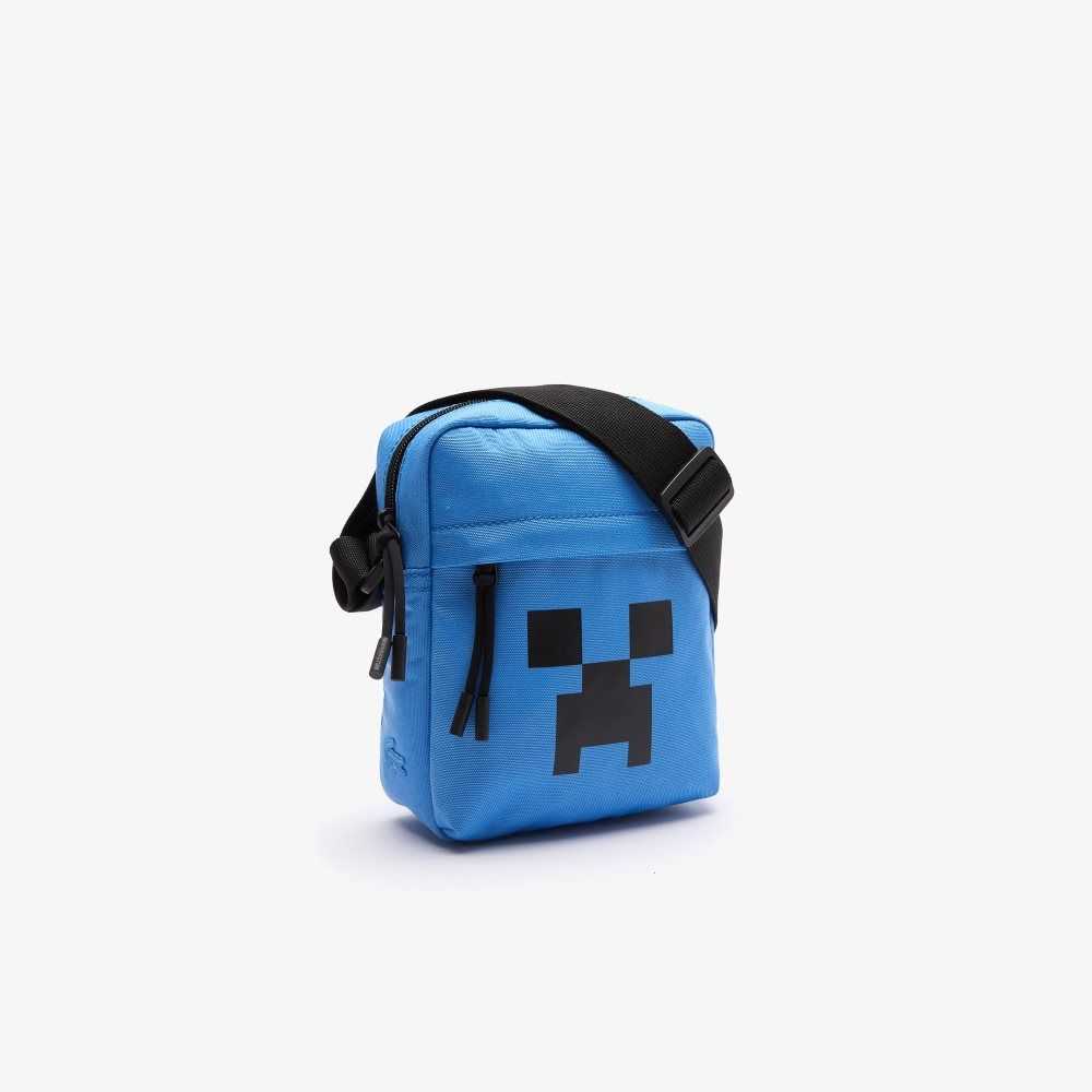 Aerien Minecraft Lacoste x Minecraft Print Canvas Vertical Crossover Bag | ENRAPB-937