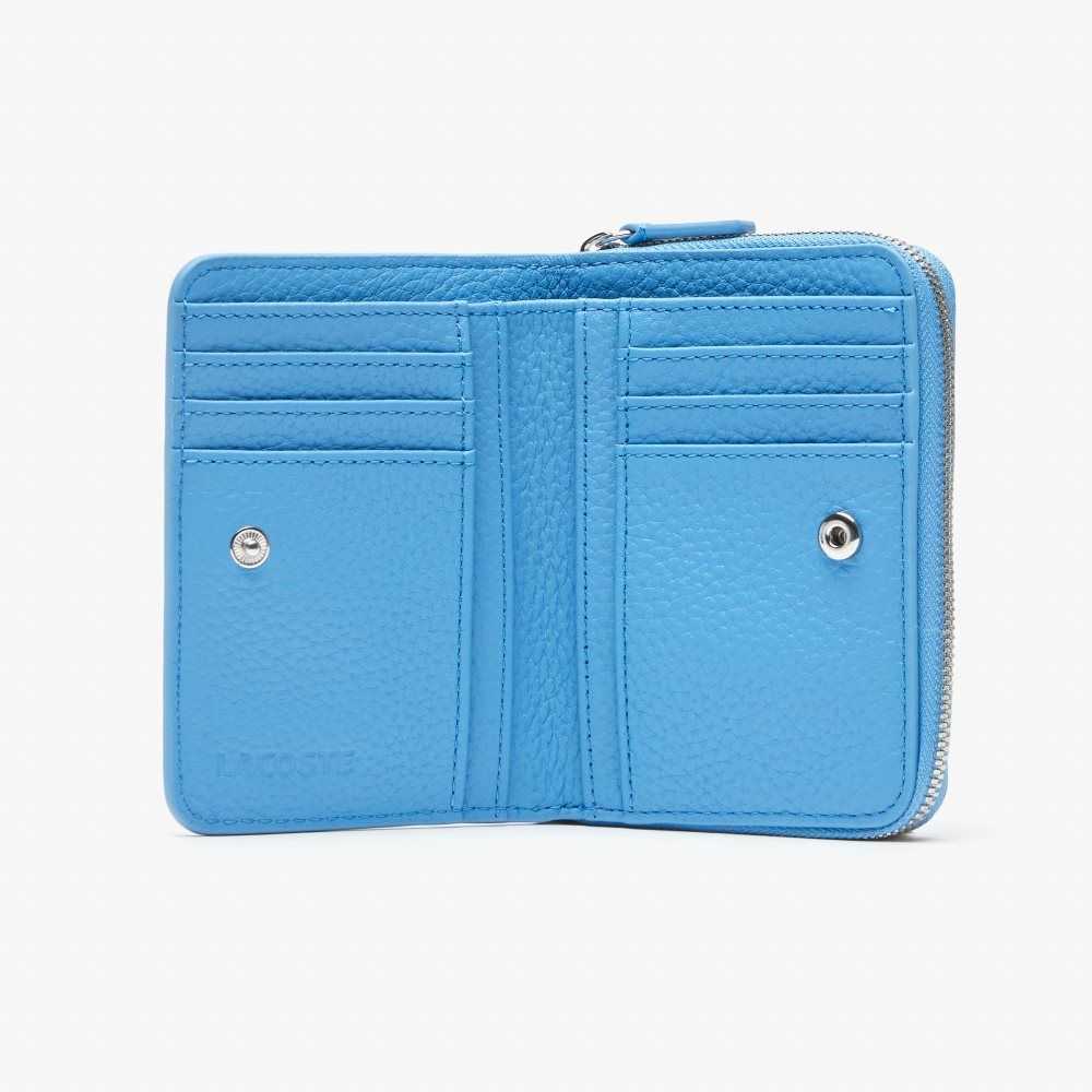 Argentine Lacoste Metal Plate Small Zip Wallet | FRXHYV-397