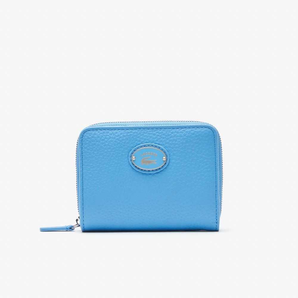 Argentine Lacoste Metal Plate Small Zip Wallet | FRXHYV-397