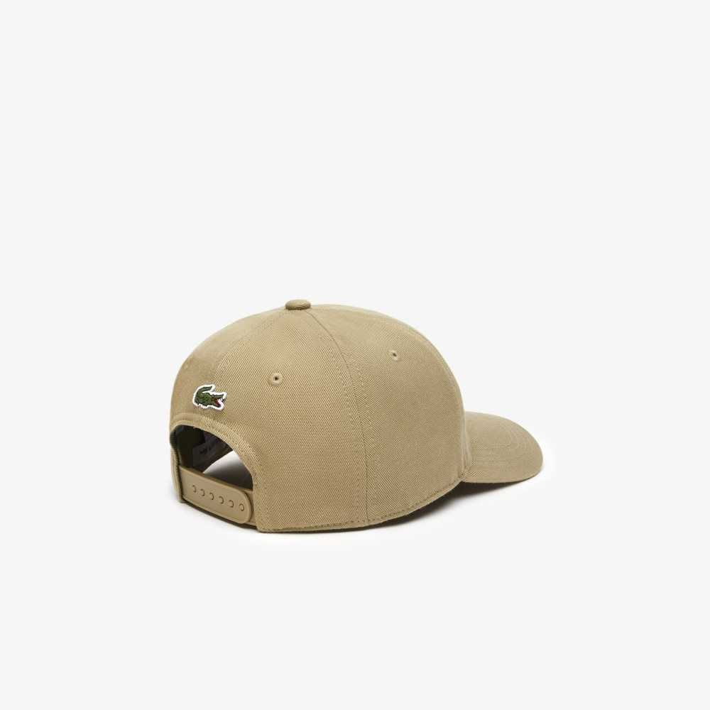 Beige Lacoste Contrast Eyelets Adjustable Cap | VFSPAB-134