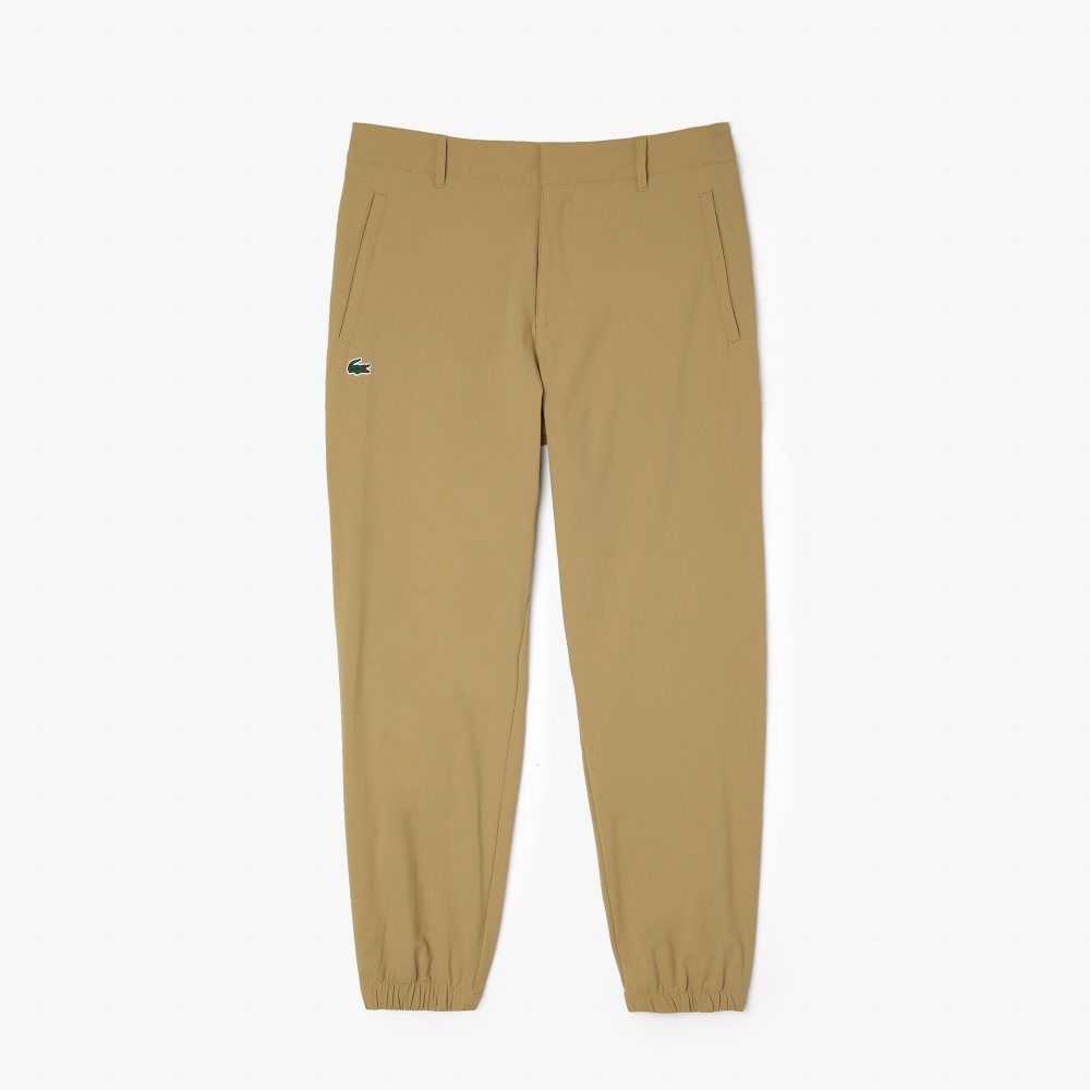 Beige Lacoste Golf Recycled Polyester Pants | XFOLDA-587