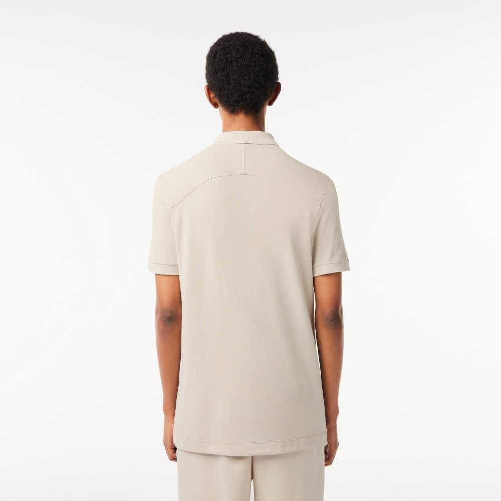 Beige Lacoste Organic Cotton Polo | AMIKCN-917