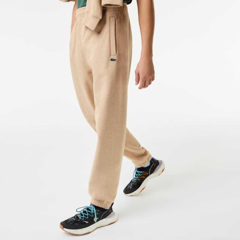 Beige Lacoste Print Trackpants | OWNCAH-012