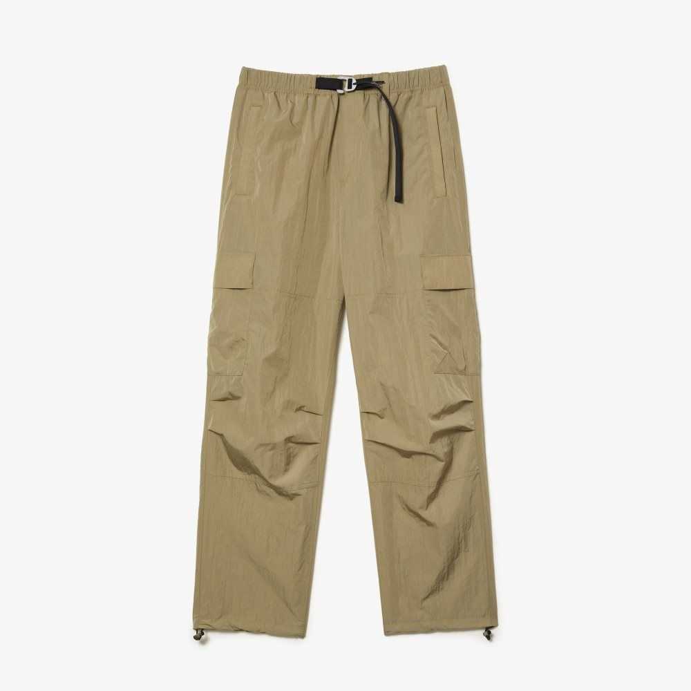 Beige Lacoste Relaxed Fit Water-Repellent Track Pants | NKRPLV-354