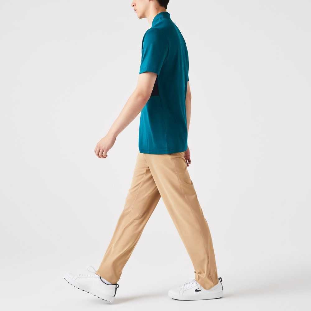 Beige Lacoste SPORT Stretch Golf Chinos | PAHIJO-021