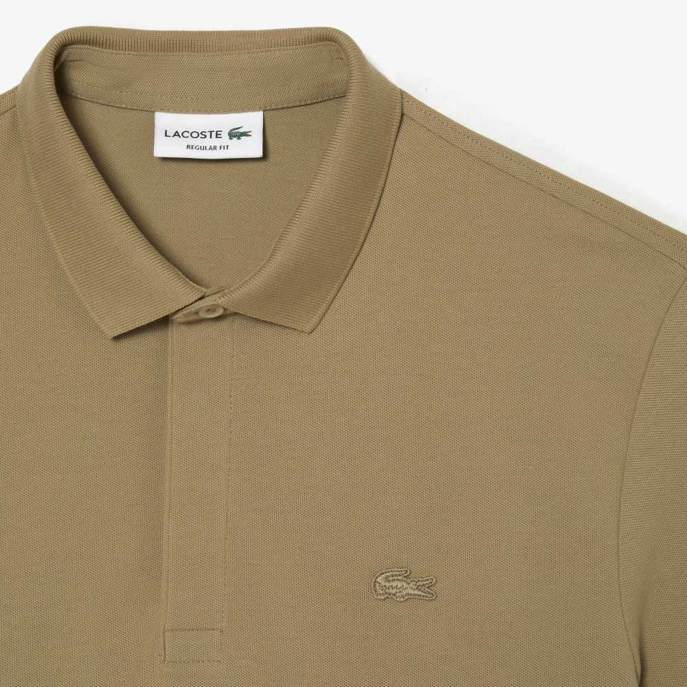 Beige Lacoste Smart Paris Polo Stretch Cotton | CKXNBS-539