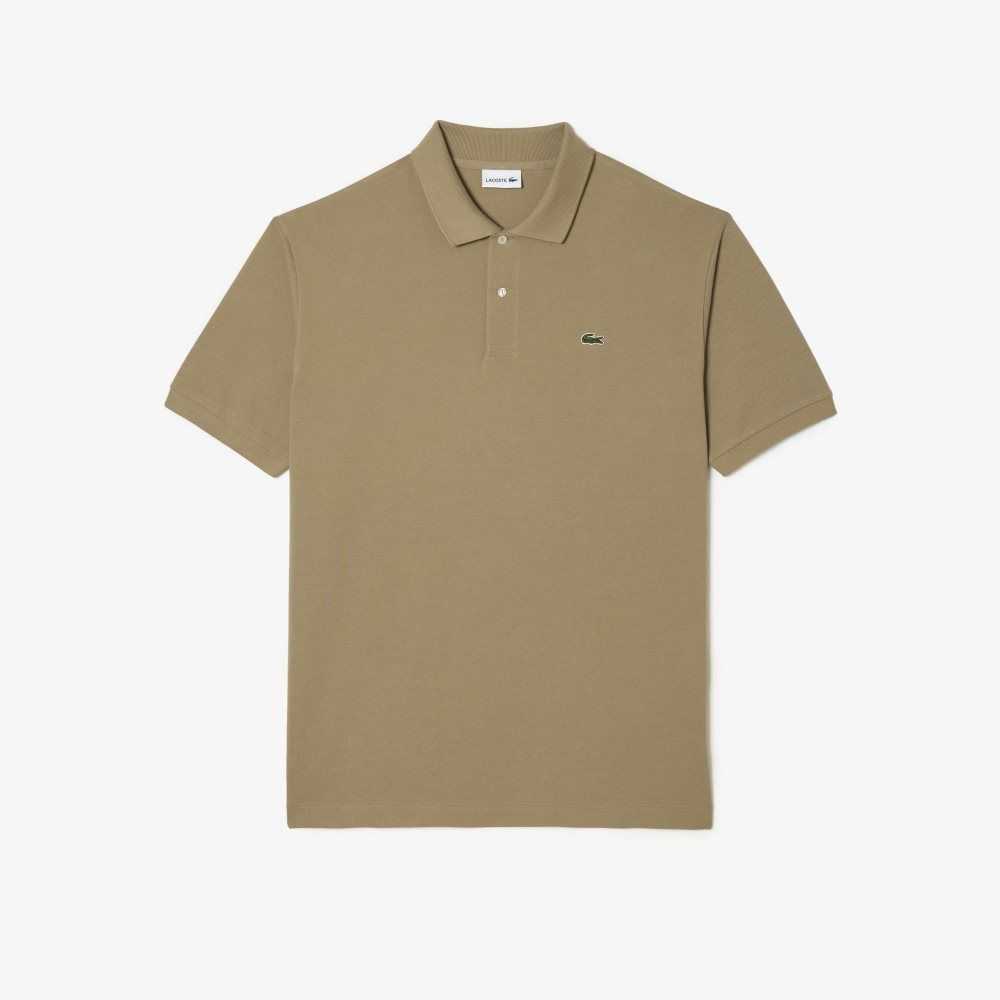 Beige Lacoste Tall Fit Cotton Petit Pique Polo | EMBDZV-837