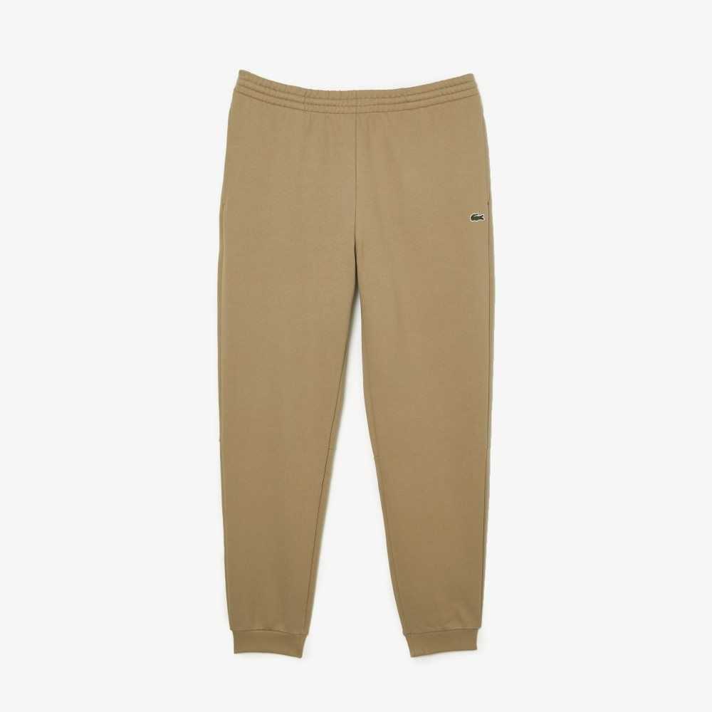 Beige Lacoste Tapered Fit Fleece Trackpants | OPZKTJ-450