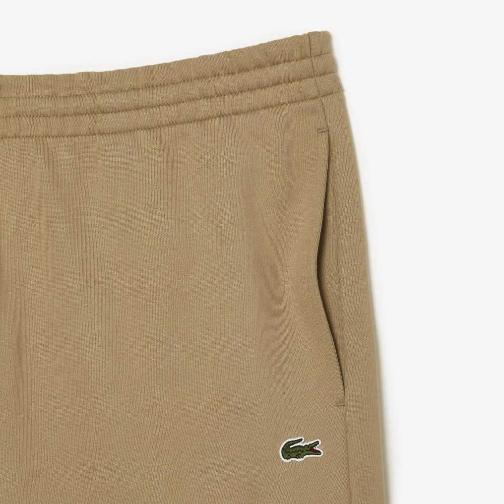 Beige Lacoste Tapered Fit Fleece Trackpants | OPZKTJ-450