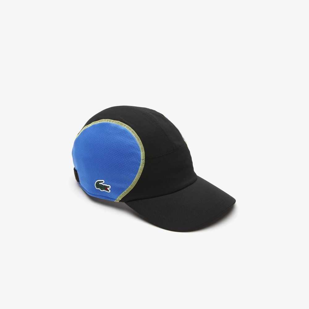 Black / Blue / Yellow Lacoste Tennis Mesh Panel Cap | CMWXPZ-812