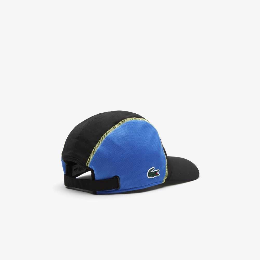 Black / Blue / Yellow Lacoste Tennis Mesh Panel Cap | CMWXPZ-812