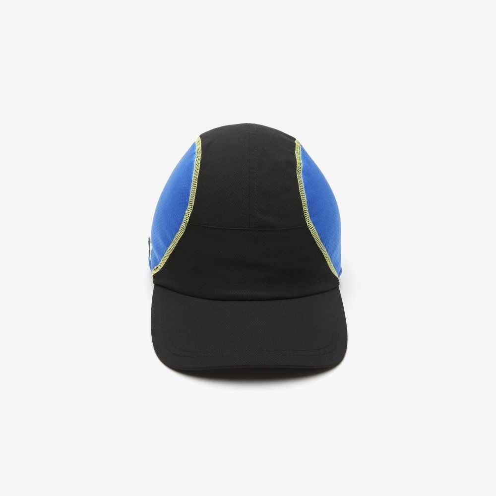 Black / Blue / Yellow Lacoste Tennis Mesh Panel Cap | CMWXPZ-812