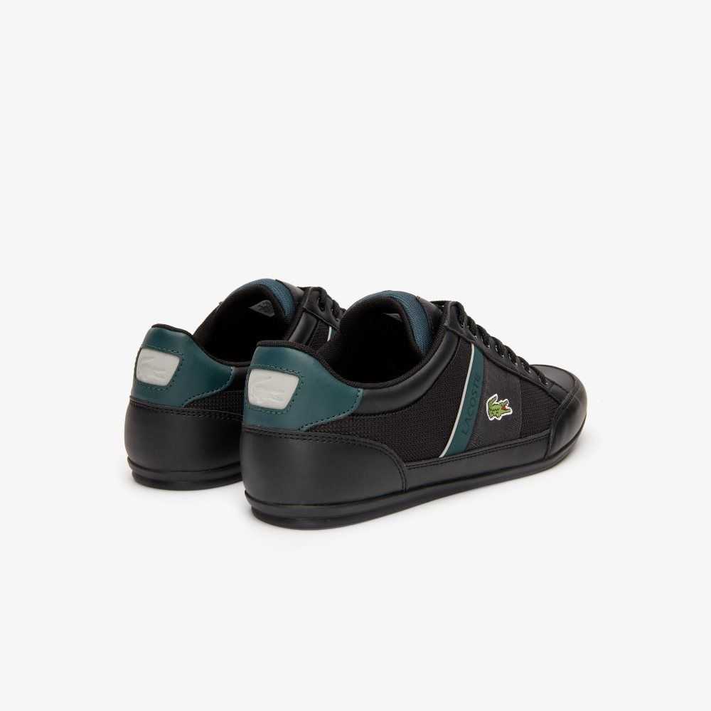 Black/Dark Green Lacoste Chaymon Synthetic And Textile Sneakers | BRFHNE-439