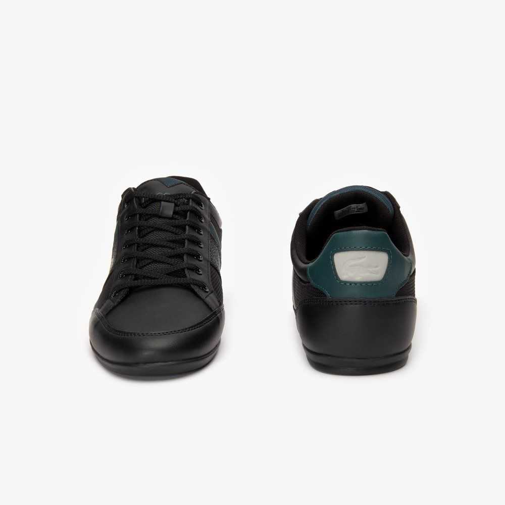 Black/Dark Green Lacoste Chaymon Synthetic And Textile Sneakers | BRFHNE-439