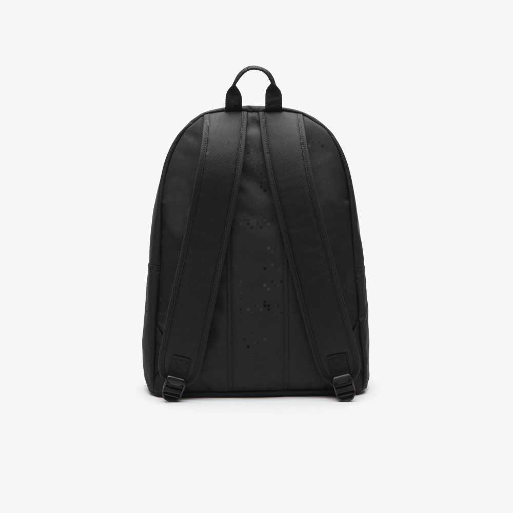 Black Lacoste Backpack with Laptop Pocket | ILTKVP-941