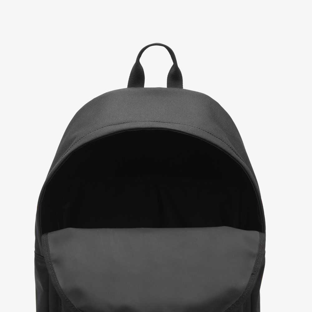 Black Lacoste Backpack with Laptop Pocket | ILTKVP-941