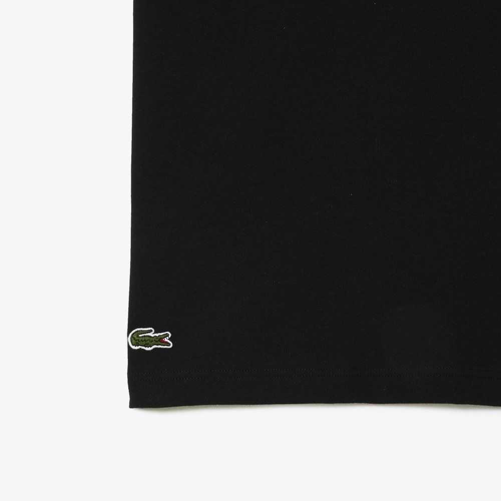 Black Lacoste Big Fit XXL Logo T-Shirt | FECWAD-635